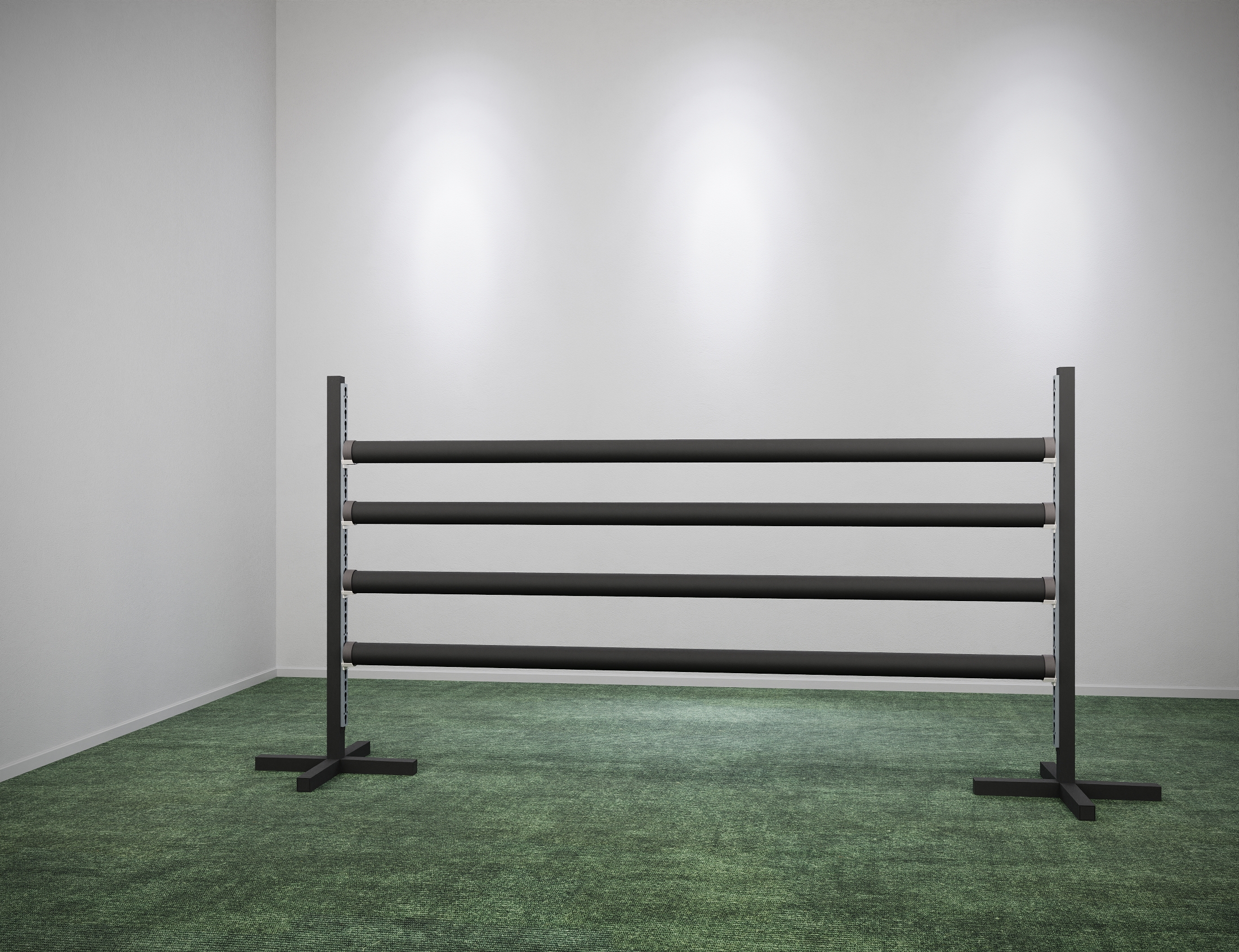 Alu Oxerständer / Kreuzfußständer • Schwarz • 170 cm