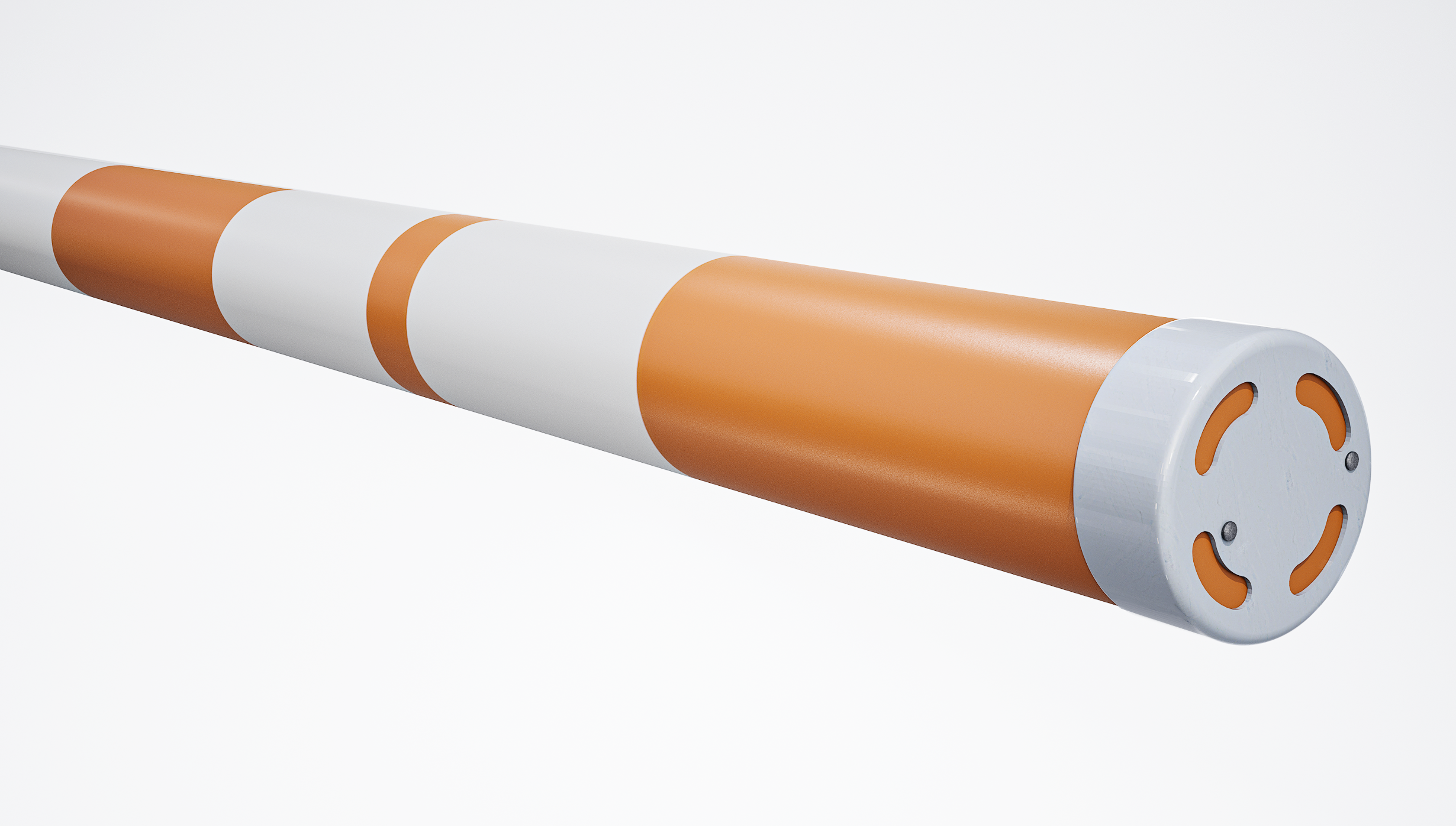 Premium+ Hindernisstange • 300cm • Orange + Weiß