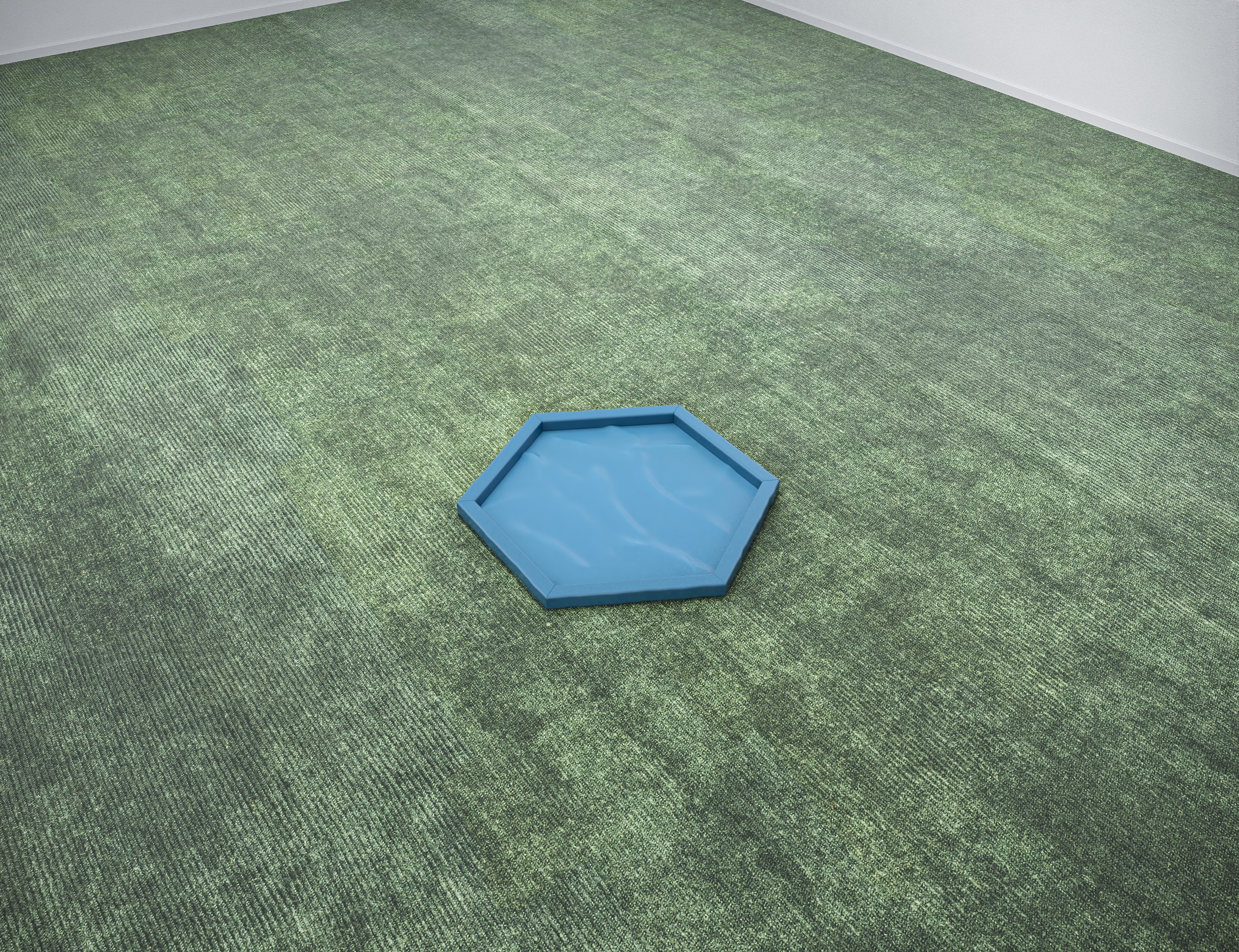 Wassergraben / Liverpool  • Hexagon • 100cm  • Blau