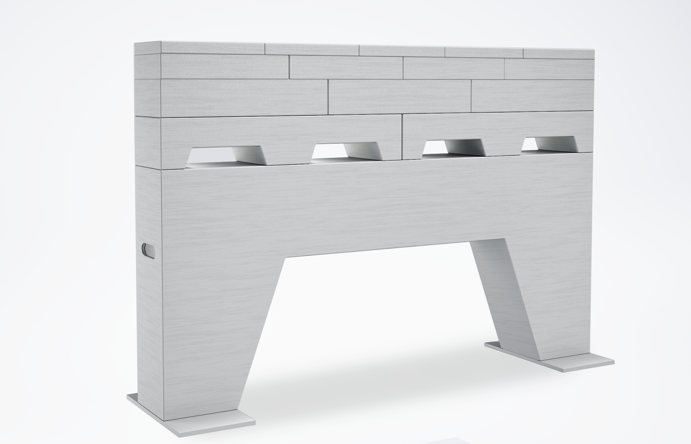 Modulare Premium+ Mauer Weiß • 2,2m x 1,55m