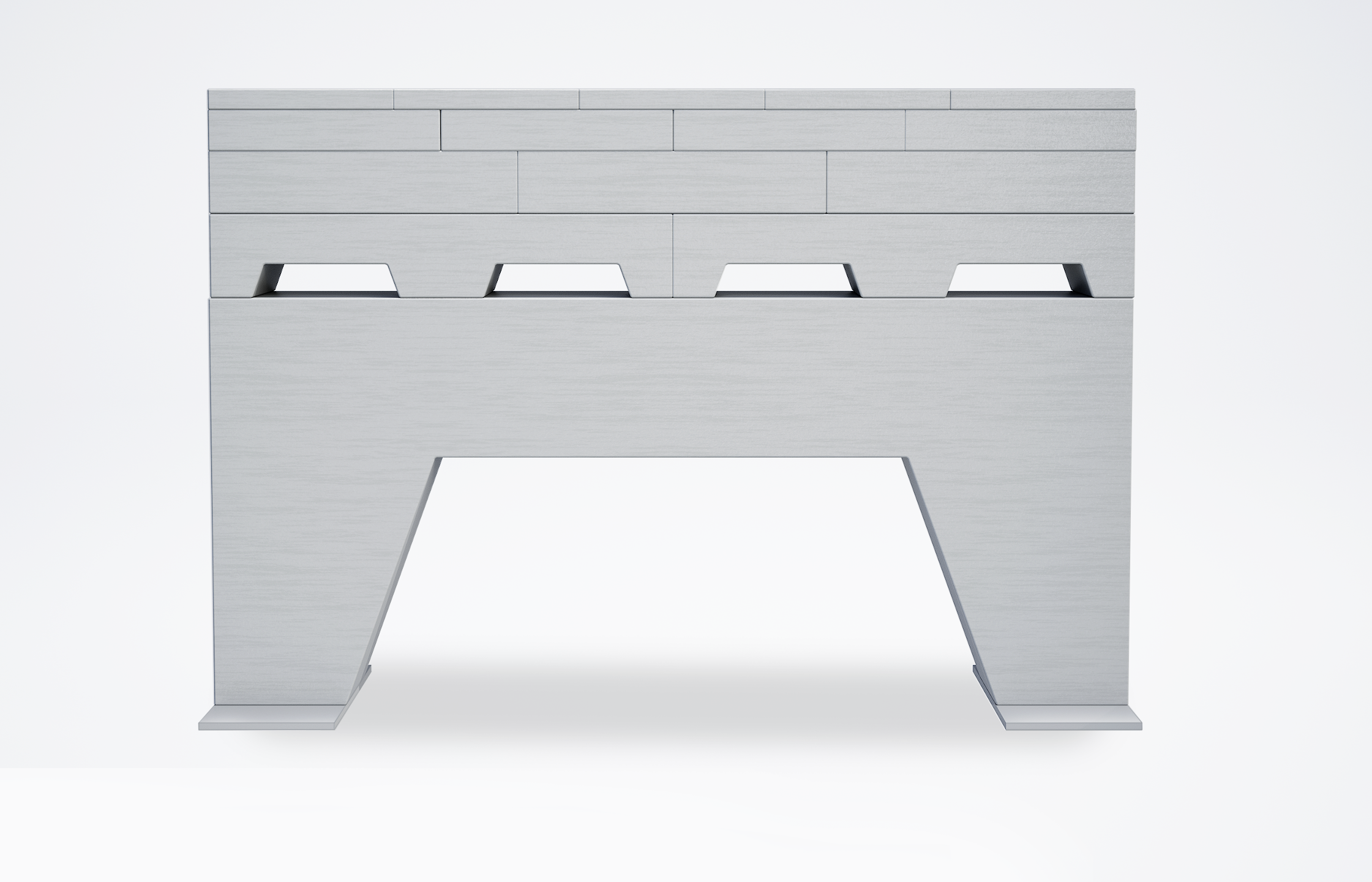 Modulare Premium+ Mauer Weiß • 2,2m x 1,55m