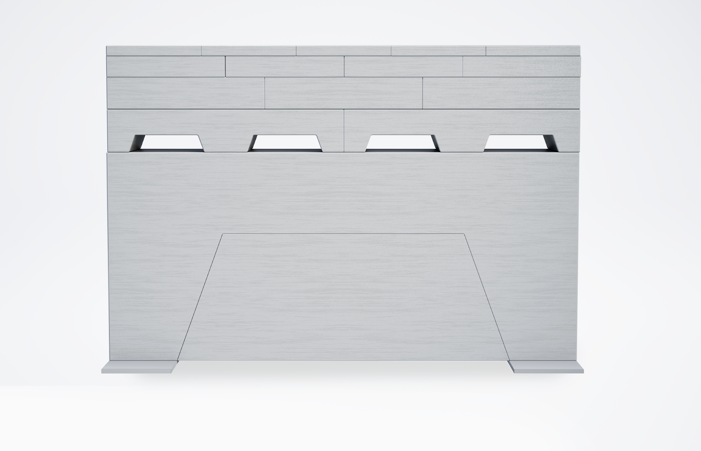 Modulare Premium+ Mauer Weiß • 2,2m x 1,55m