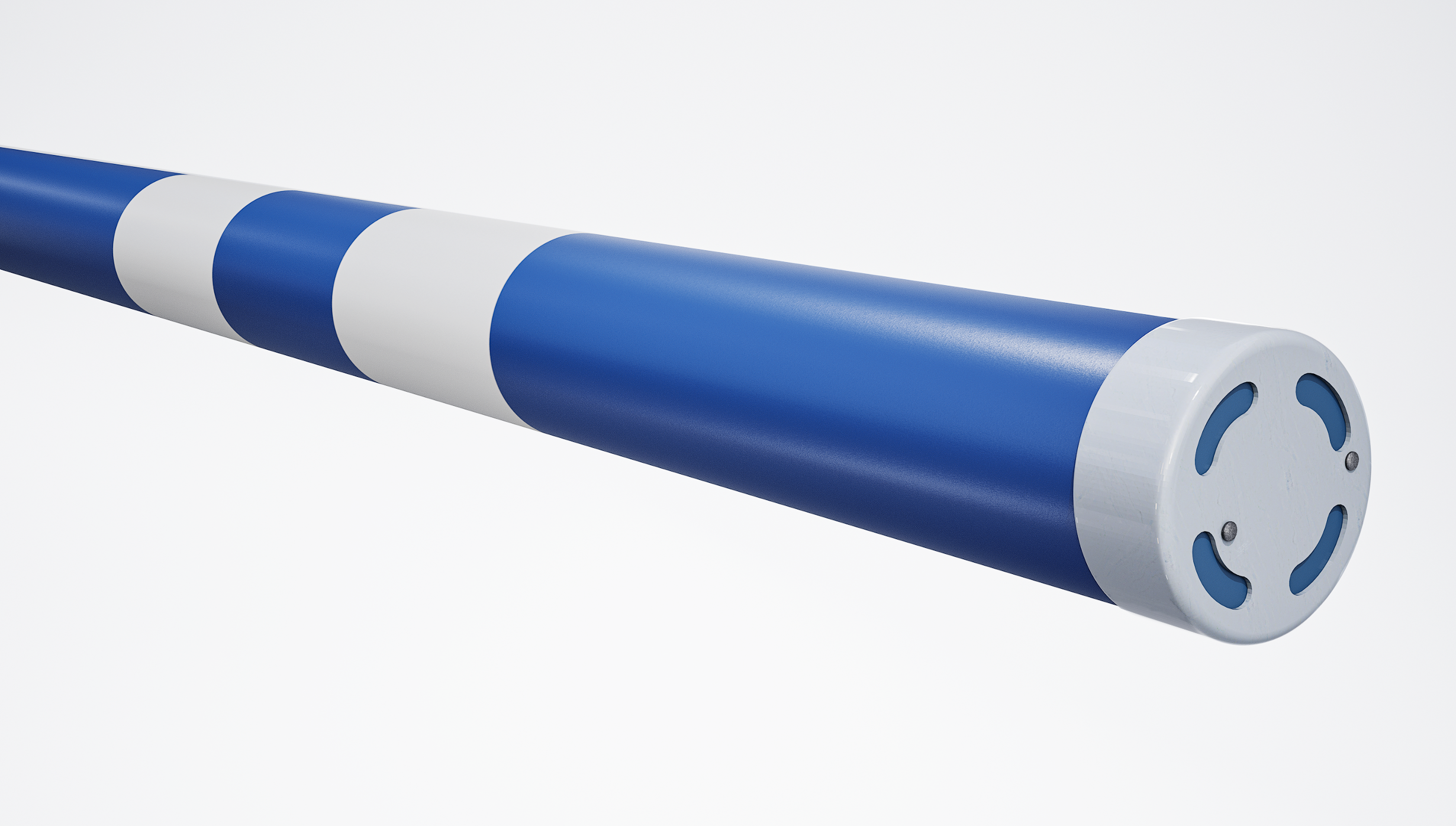 Premium+ Hindernisstange • 300cm • Blau + Weiß