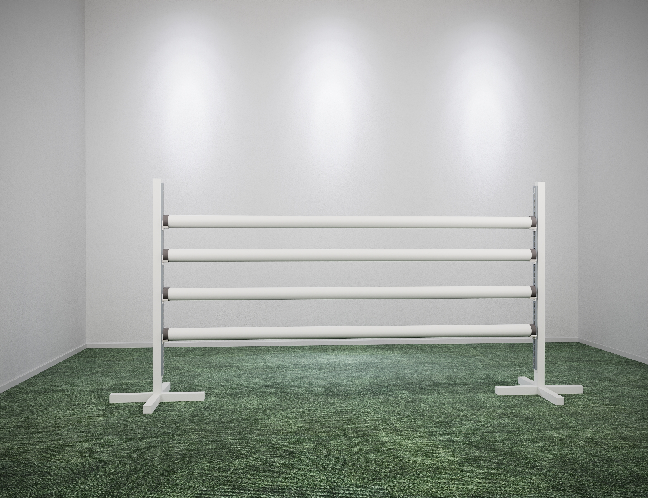 Alu Oxerständer / Kreuzfußständer • Weiß • 170 cm