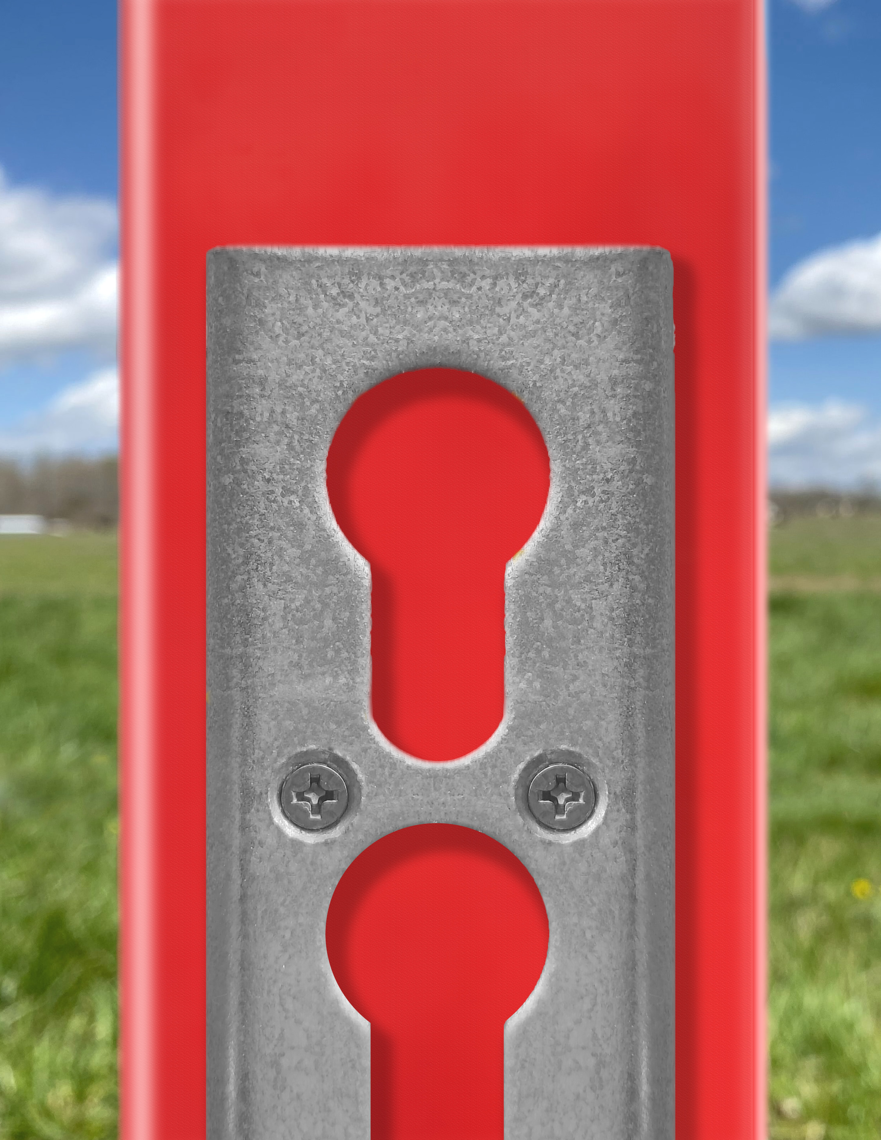 FJ-W1354 • Alu Hindernisständer • 180 cm • Grand Prix • 3002 Rot
