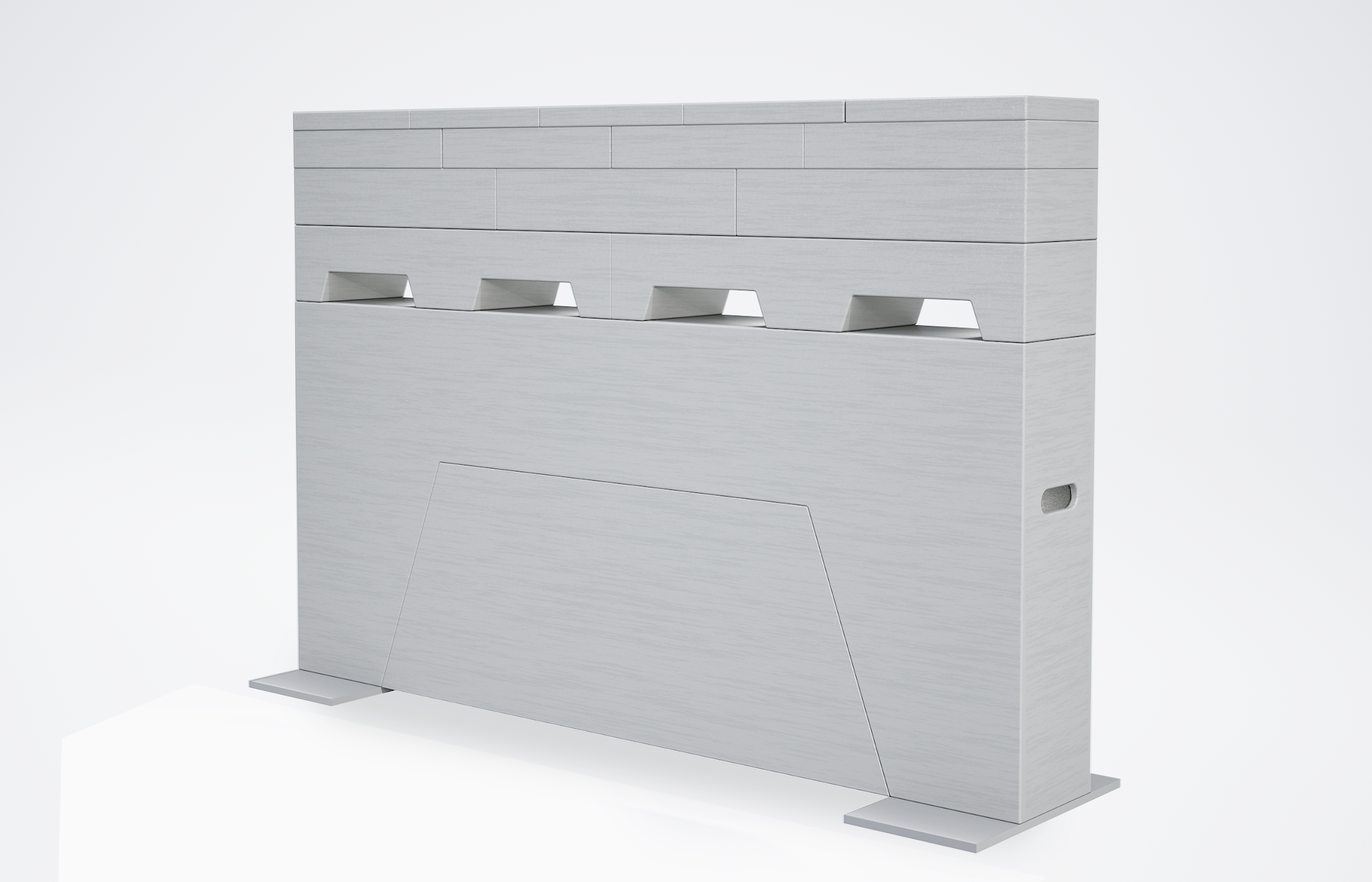 Modulare Premium+ Mauer Weiß • 2,2m x 1,55m