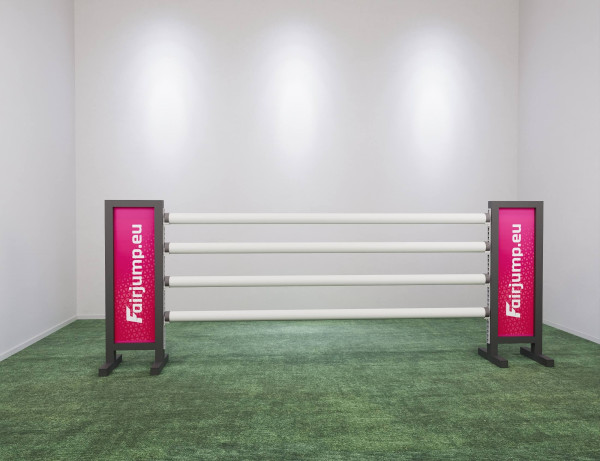 Werbeständer 150cm • Auktionsständer • Incl. Montage, Druck & Design • Schwarz