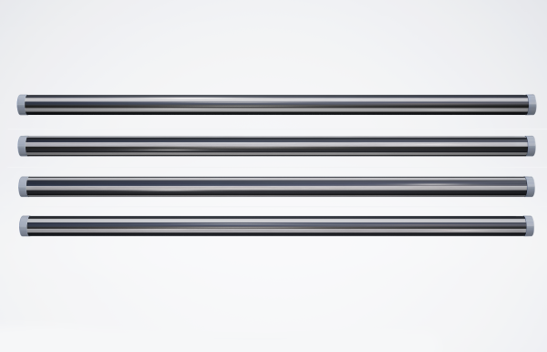 Premium+ Hindernisstange • 300cm • Gestreift • Weiß + Schwarz