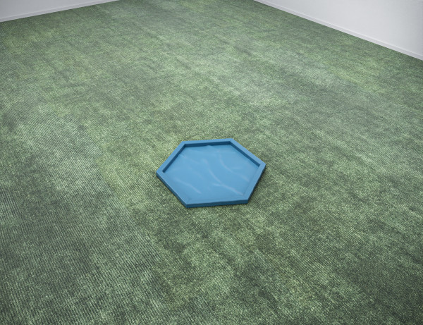 Wassergraben / Liverpool • Hexagon • 100cm • Blau