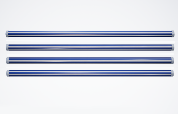 Premium+ Hindernisstange • 300cm • Gestreift • Weiß + Blau