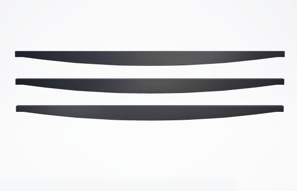 Premium+ Planke • 300cm • Gebogen • Schwarz