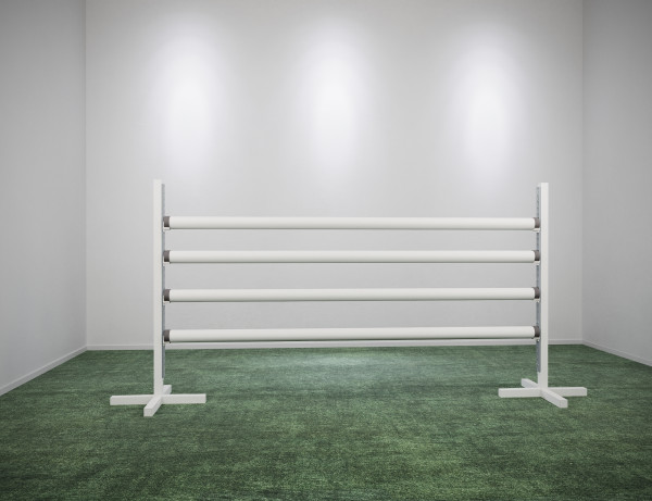 2er-Set Alu Oxerständer/Kreuzfußständer • Weiß • 170 cm