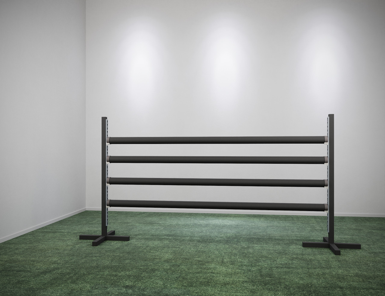 Alu Oxerständer / Kreuzfußständer • Schwarz • 170 cm