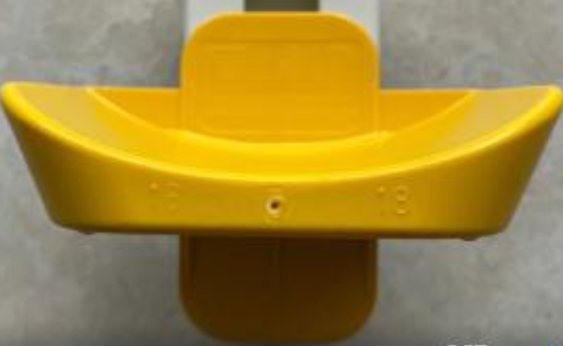 Stangenauflage Flach • Set • 18  mm • Gelb • 10 Stück