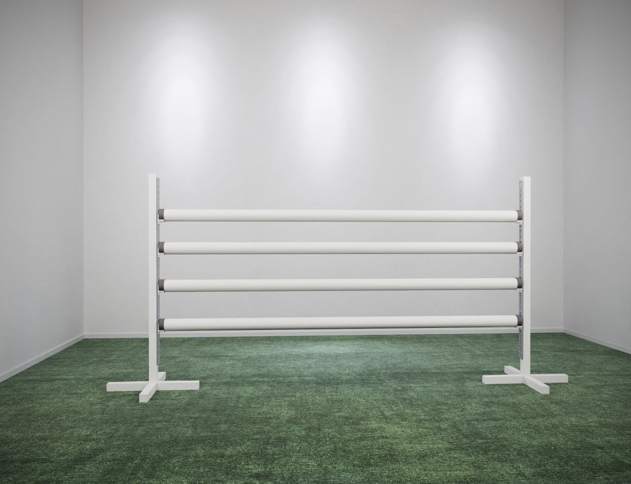 Alu Oxerständer / Kreuzfußständer • Weiß • 170 cm